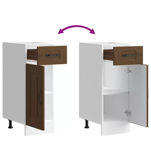  Konyhai alapszekrény Kalmar barna tölgyfa műfa