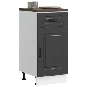  Konyhai alapszekrény Kalmar fekete színű műfa