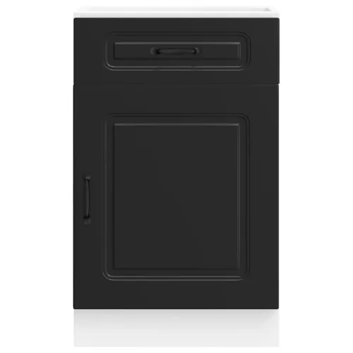  Konyhai alapszekrény Kalmar fekete színű műfa