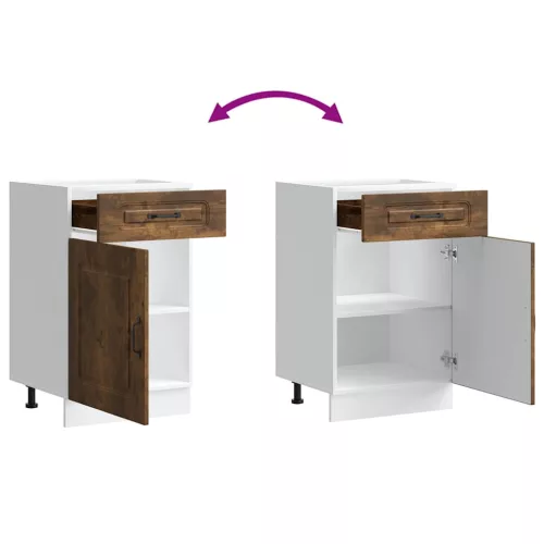  Konyhai alapszekrény Kalmar füstölt tölgy műfa