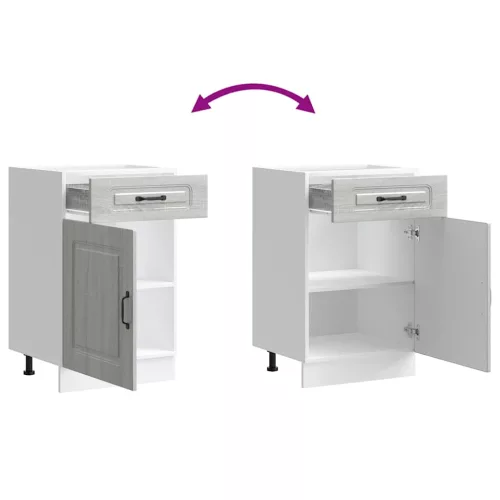  konyhai alapszekrény Kalmar szürke sonoma szekrény