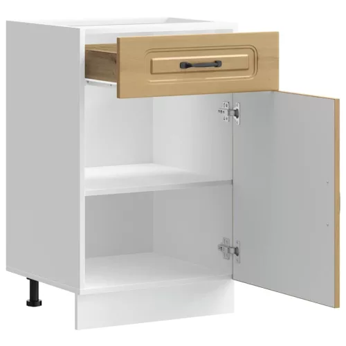  Konyhai alapszekrény Kalmar kézműves tölgy műszaki fa