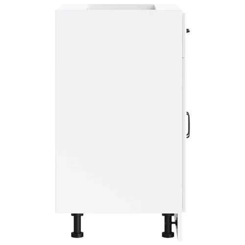  Konyhai alapszekrény Kalmar magasfényű fehér színű műfa