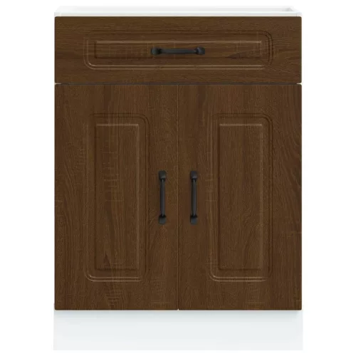  Konyhai alapszekrény Kalmar barna tölgyfa műfa