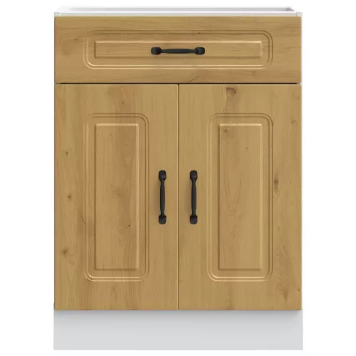  Konyhai alapszekrény Kalmar kézműves tölgy műszaki fa