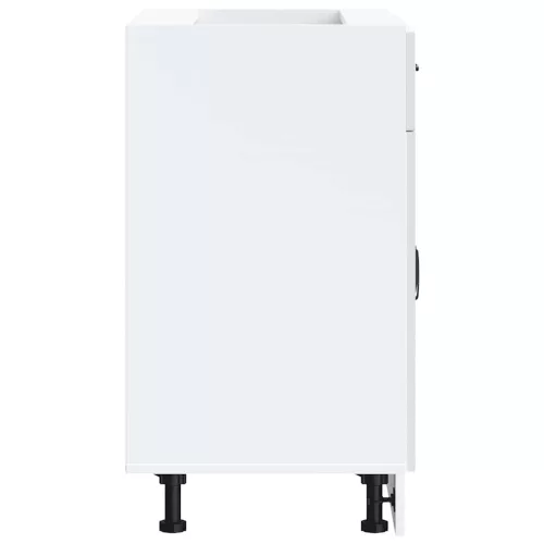  Konyhai alapszekrény Kalmar magasfényű fehér színű műfa