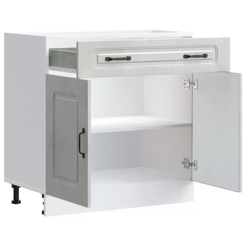  Konyhai alapszekrény Kalmar beton szürke műfa