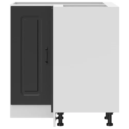  Konyhai sarok alapszekrény Kalmar fekete színű műfa