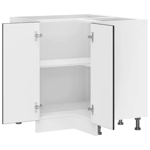  Konyhai sarok alapszekrény Kalmar fekete színű műfa