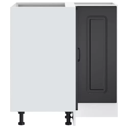  Konyhai sarok alapszekrény Kalmar fekete színű műfa