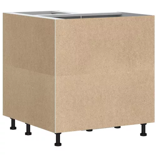  Konyhai sarok alapszekrény Kalmar magasfényű fehér színű műfa