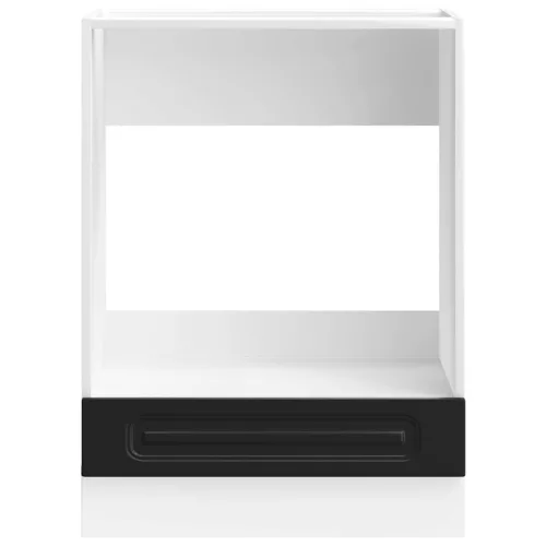  sütőszekrény Kalmar fekete színű műfa