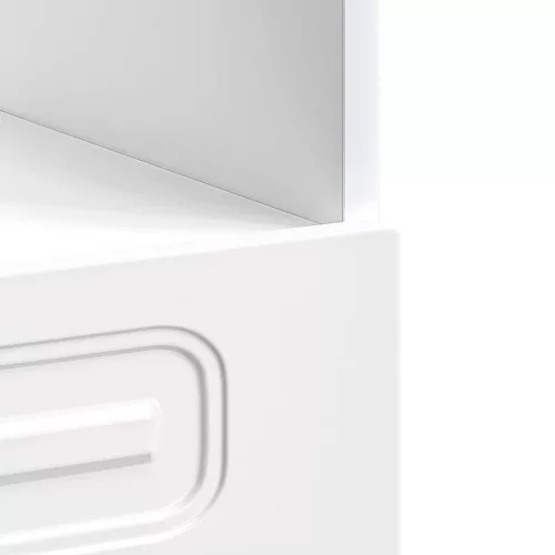  sütőszekrény Kalmar magasfényű fehér műfa