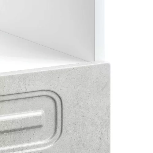  Kalmar betonszürke szerelt fa sütőszekrény