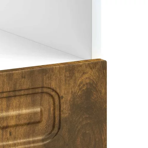  Kalmar füstös tölgy színű szerelt fa sütőszekrény