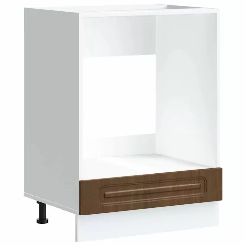  Kalmar barna tölgy színű szerelt fa sütőszekrény