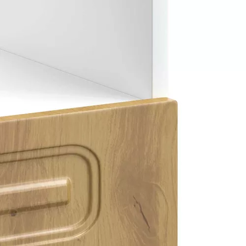  Kalmar kézműves tölgy színű szerelt fa sütőszekrény