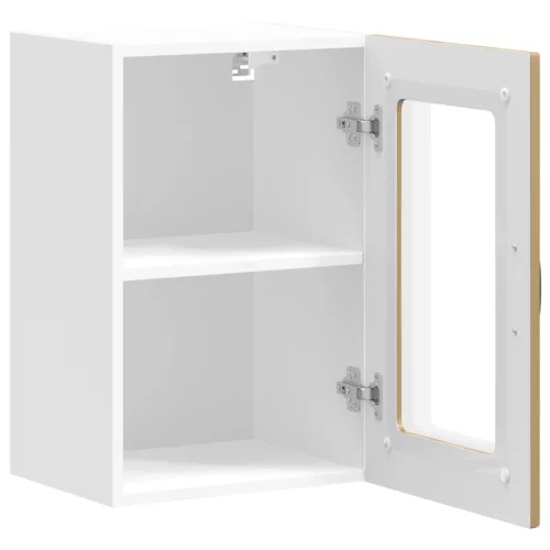  konyhai fali szekrény üvegajtóval Kalmar kézműves tölgy