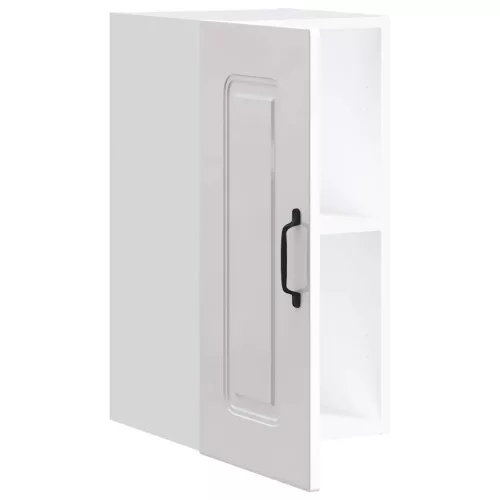  konyhai fali szekrény Kalmar magasfényű fehér színű fából