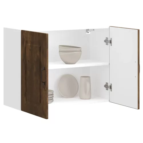  konyhai fali szekrény Kalmar füstölt tölgy fűrészelt fa