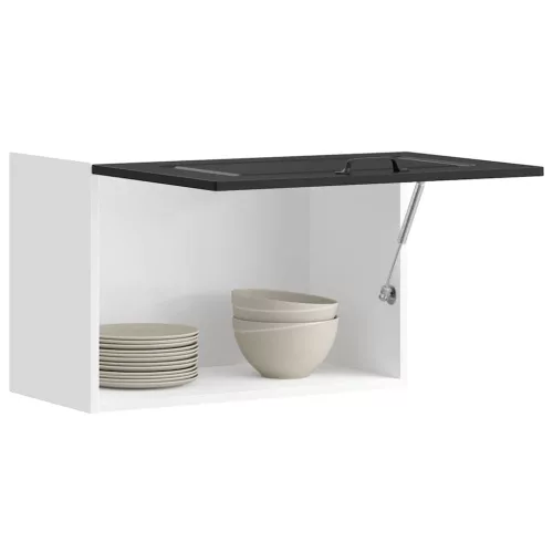  konyhai fali szekrény Kalmar fekete színű fűrészáru