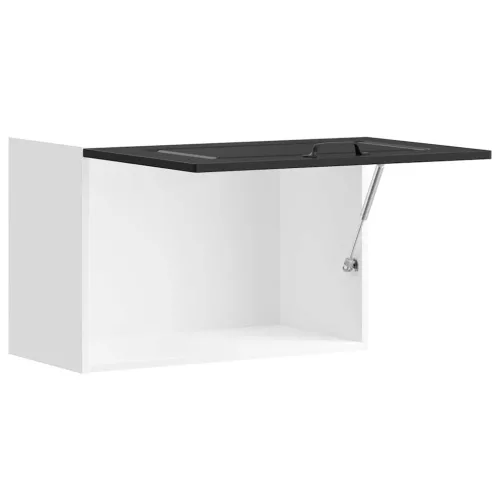  konyhai fali szekrény Kalmar fekete színű fűrészáru