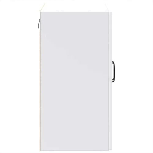  Konyhai fali szekrény üvegajtóval Kalmar fehér színű műfa