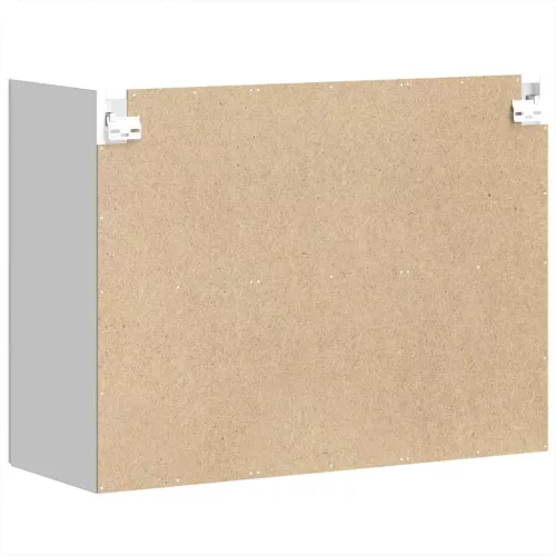  Konyhai fali szekrény üvegajtóval Kalmar fehér színű műfa