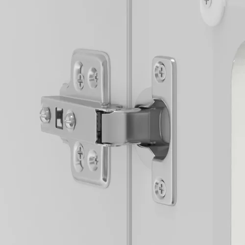  Konyhai fali szekrény üvegajtóval Kalmar magasfényű fehér színű