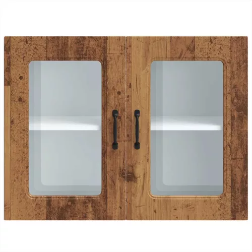  Konyhai fali szekrény üvegajtóval Kalmar régi fából