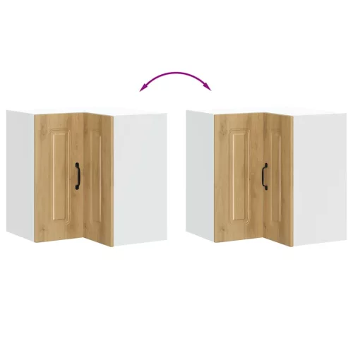  konyhai fali sarokszekrény Kalmar kézműves tölgy műszaki fa