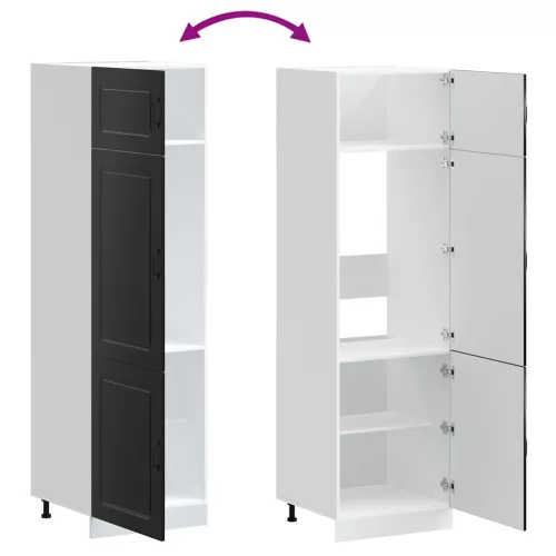  konyhaszekrény Kalmar fekete színű műfa