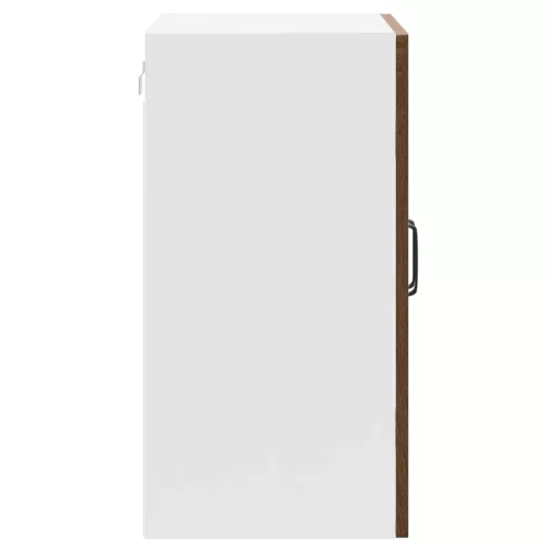  Konyhai fali szekrény üvegajtóval Kalmar barna tölgy színű műfa