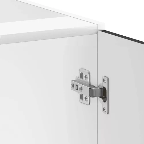  mosdóaljzatos szekrény Lucca fekete szerelt fa