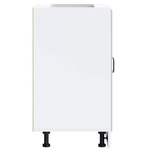  mosdóaljzatos szekrény Lucca magasfényű fehér szerelt fa