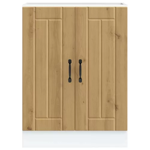  mosdóaljzatos szekrény Lucca kézműves tölgy fűrészáru műfa