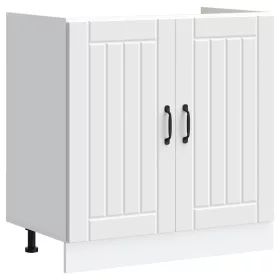  mosdóaljzatos szekrény Lucca fehér szerelt fa