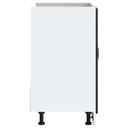  mosdóaljzatos szekrény Lucca fekete szerelt fa