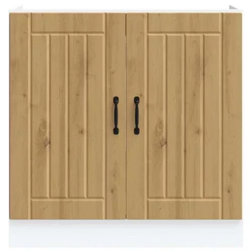  mosdóaljzatos szekrény Lucca kézműves tölgy fűrészáru műfa