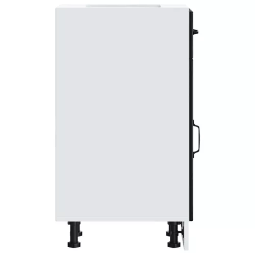  Konyhai alsó szekrény Lucca fekete szerelt fa