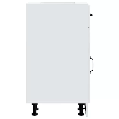  Konyhai alsó szekrény Lucca magasfényű fehér szerelt fa