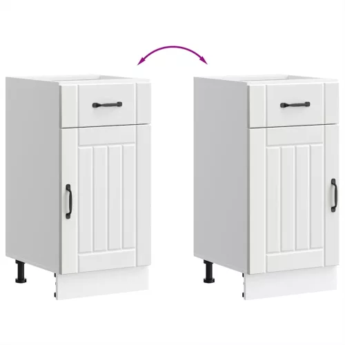  Konyhai alsó szekrény Lucca fehér szerelt fa