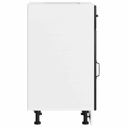  Konyhai alsó szekrény Lucca fekete szerelt fa