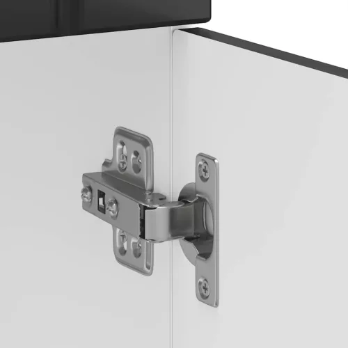  Konyhai alsó szekrény Lucca fekete szerelt fa