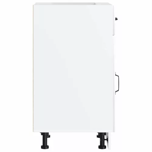  Konyhai alsó szekrény Lucca magasfényű fehér szerelt fa