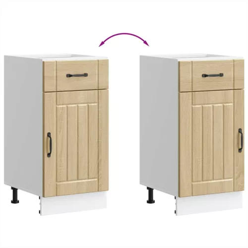  Konyhai alsó szekrény Lucca sonoma tölgy szerelt fa