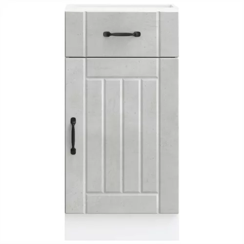  Konyhai alsó szekrény Lucca betonszürke szerelt fa