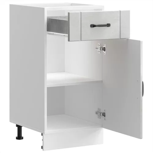  Konyhai alsó szekrény Lucca betonszürke szerelt fa