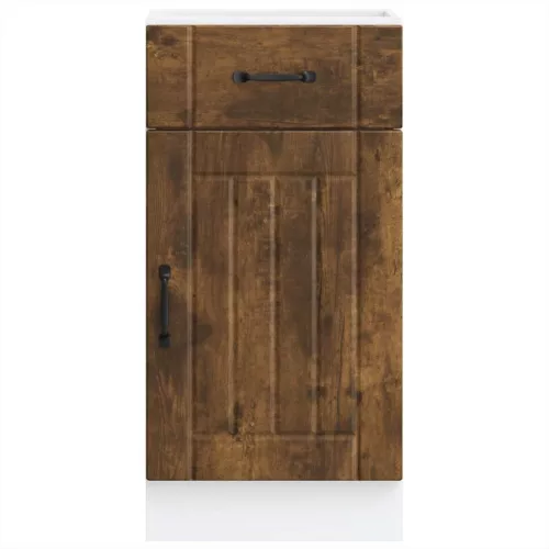  Konyhai alsó szekrény Lucca füstölt tölgy szerelt fa