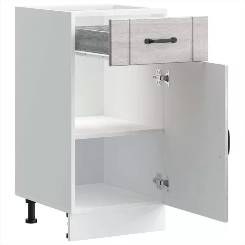  Konyhai alsó szekrény Lucca szürke sonoma szerelt fa